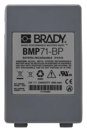 BRADY Spare Battery, Size Universal M71-BATT