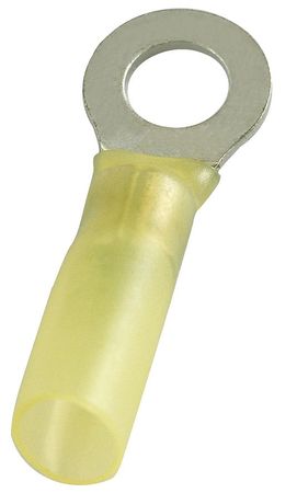 POWER FIRST 12-10 AWG Heat-Shrink Ring Terminal #8 Stud PK25 5UGN5