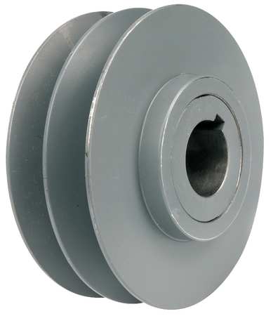 TB WOODS 1-3/8" Fixed Bore 2 Groove Variable Pitch Pulley 5.95" OD 2VP62138
