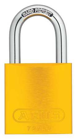 Abus Lockout Padlock, KD, Yellow, 1-1/2"H 72 /40 KD Yellow