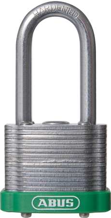 ABUS Lockout Padlock, KD, MK, Green, 1-3/8"H 41HB/40 KD Green