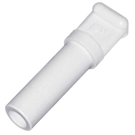 Parker Barbed Plug, 1/2 in Tube Size, Polymer, White, 5 PK 6326 62 00WP2