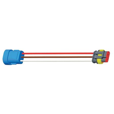 GROTE 3-Wire Connector, Fem Pin to Hard Shell 66860