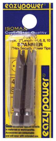 EAZYPOWER Spanner Power Bit Set, Pieces 4 73270