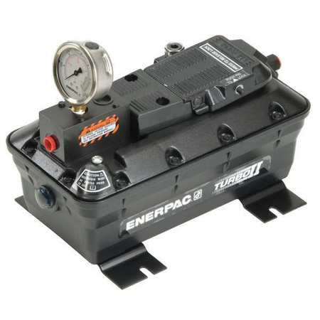 ENERPAC PACG3002SB, Turbo II Air Hydraulic Pump, Remote Valve Mount, 180 in3/min Oil Flow at 100 psi PACG3002SB