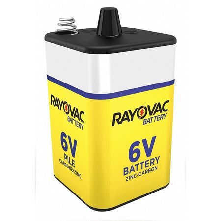 RAYOVAC Lantern Battery, Industrial, 6V, Screw Term 945