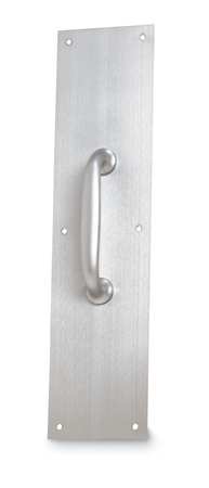 Rockwood Door Pull Plate, Stainless Steel, 12"L x 3"W, 0.05" Proj. 132 X 70A.32D
