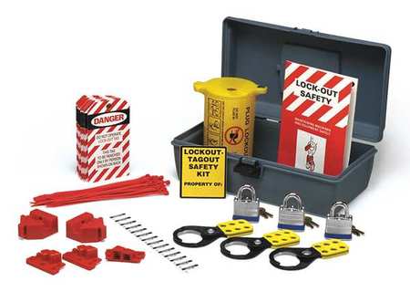 Brady PortableLockout Kit, Filled, Electrical, 47 LKX