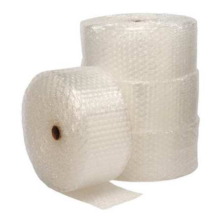 Zoro Select Bubble Roll 12" x 250 ft., 1/2" Thickness, Clear 39UL01