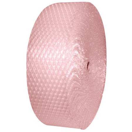 ZORO SELECT Anti-Static Bubble Roll 48" x 250 ft., 1/2" Thickness, Pink 5VER0