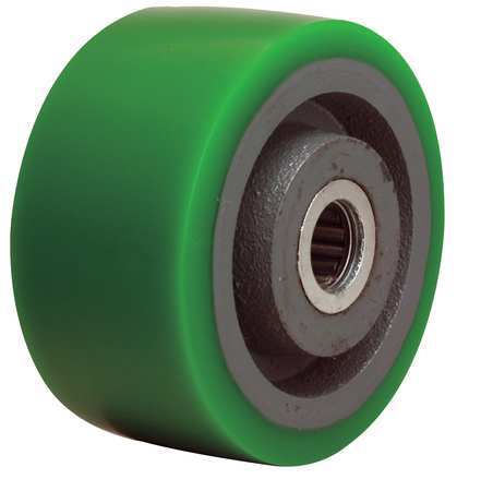 Zoro Select Caster Wheel, Polyurethane, 4", 750 lb. W-420-D-3/4