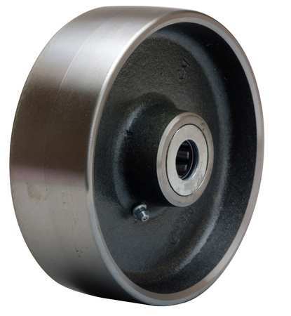 ZORO SELECT Caster Wheel, Steel, 6", 2500 lb. W-6-FS-3/4