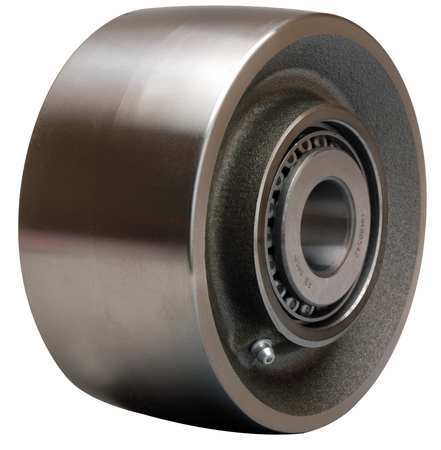 ZORO SELECT Caster Wheel, Steel, 6 in., 12,000 lb. W-630-FST-1-1/4