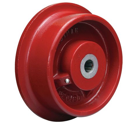 Zoro Select Caster Wheel, Cast Iron, 8 in., 4500 lb. WFT-82H-1