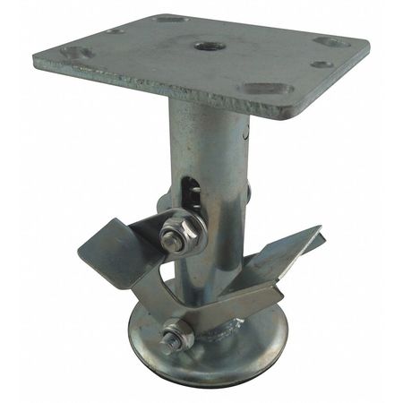 Zoro Select Floor Lock, Plate, 8 in. H, 4 x 4-1/2 16LF0680