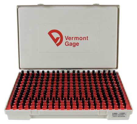 VERMONT GAGE Pin Gage Set, Minus, 5.00-9.98mm, Black 902200300
