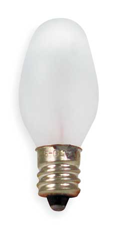 CURRENT GE LIGHTING 7.0W, C7 Incandescent Light Bulb 7C7/W