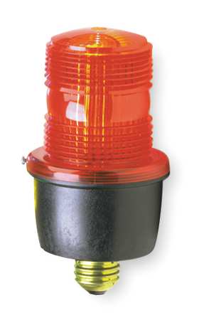 FEDERAL SIGNAL Low Profile Warning Light, Strobe, Red LP3E-120R