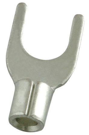 POWER FIRST 16-14 AWG Non-Insulated Fork Terminal #6 Stud PK100 5WHE1