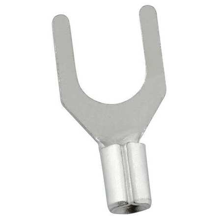POWER FIRST 22-16 AWG Non-Insulated Fork Terminal 1/4" Stud PK100 24C874