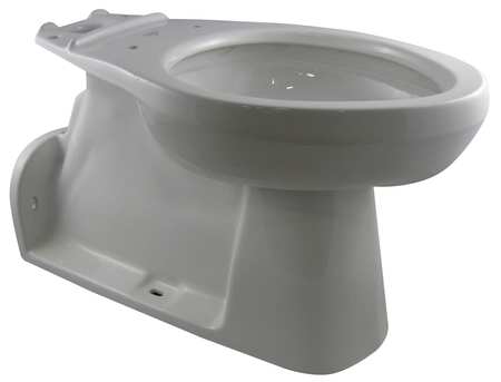 GERBER Toilet Bowl, 1.1/1.6 gpf, Pressure Assist Tank, Floor with Back Outlet Mount, Elongated, White 21-375