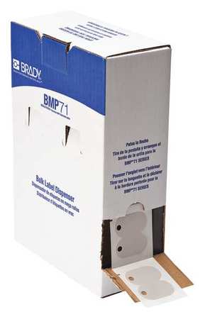 BRADY Label Cartridge, Gray, Labels/Roll: 100 M71-110-145-GY