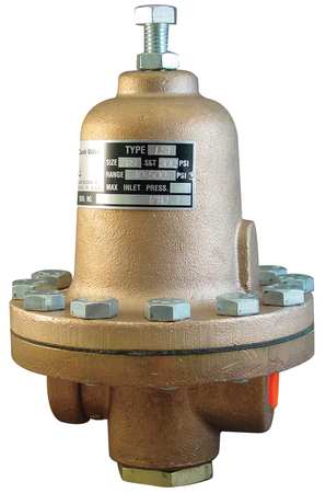 CASH VALVE Pressure Regulator, 1/2 In, 40 to 500 psi 17112-0300