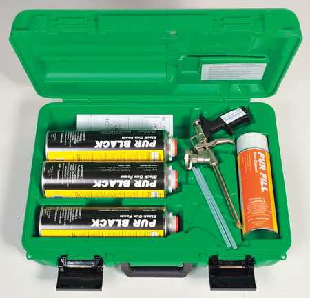 Todol Multipurpose/Construction Spray Foam Sealant Kit, _, Green Case Kit, Black, 6 Component SPS02