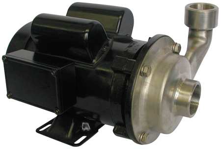 DAYTON Pump, Centrifugal, SS, 1 HP, 1 PH 5WXT4