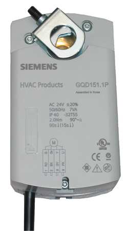 SIEMENS Electric Actuator, 20 in.-lb., 120VAC GQD221.1U