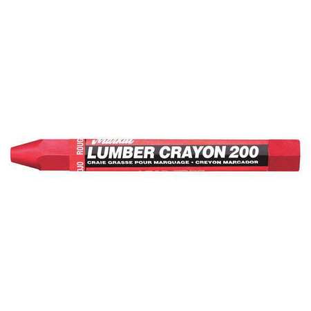Markal Lumber Crayon, Large Tip, Red Color Family, Clay, 12 PK 80352