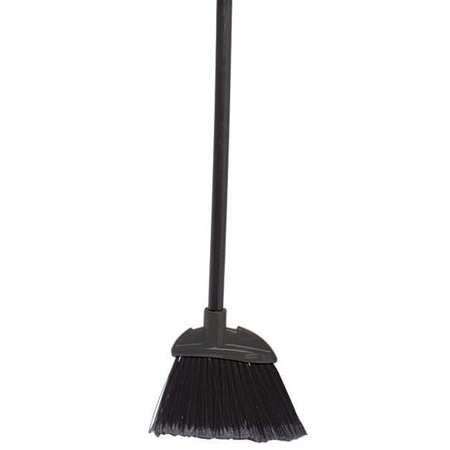 Rubbermaid Commercial 7 7/8 in Sweep Face Lobby Broom, Synthetic, Black, 28 in L Handle FG637400BLA
