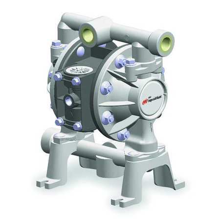 ARO Double Diaphragm Pump, Kynar(R), Air Operated, PTFE, 10.6 GPM PD03P-ALS-KTT