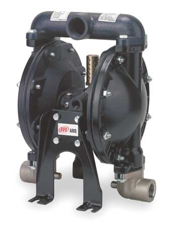 ARO Double Diaphragm Pump, Aluminum, Air Operated, Nitrile, 35 GPM 650715-C