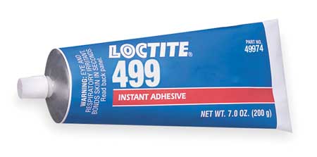LOCTITE Hot Melt Adhesive, 499 Series, Clear, 0.7 oz, Tube 135471