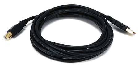 MONOPRICE USB 2.0 Cable, 10 ft.L, Black 5439