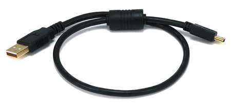 Monoprice USB 2.0 Cable, 1.5 ft.L, Black 5446