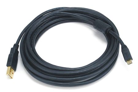 Monoprice USB 2.0 Cable, 15 ft.L, Black 5460
