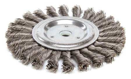 WEILER Twist Wire Wheel Wire Brush, Threaded Arbor 94120