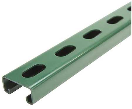 ZORO SELECT Strut Channel, Grn Painted Steel, 14 Gauge FS-500SS GR 12.00