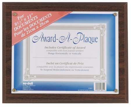 Nudell Award-A-Plaque Walnut 18811M