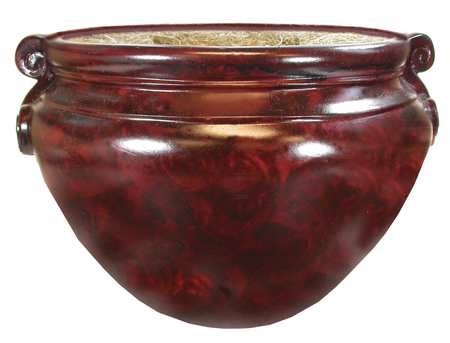 Nudell Pot, 16 In Dia, Mahogany T4061