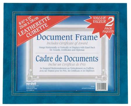 Nudell Leatherette Frame 8.5x11 Blue, PK2 21201