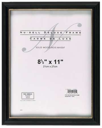 Nudell Deluxe Document Frame 8.5x11 Black 17081