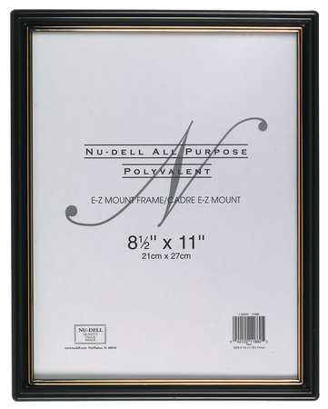 Nudell E-Z Mount Frame 8.5x11 Black, PK18 11818