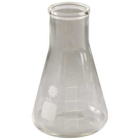 Lab Safety Supply Erlenmeyer Flask, Narrow Neck, 2000mL, PK6 5YHN0