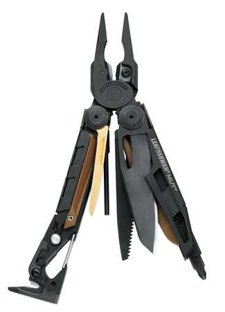 Leatherman Tactical Multi-Tool, Mut, Black, 16 Tools 850021