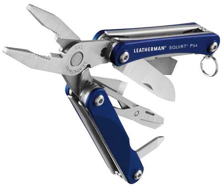 Leatherman Squirt Ps4 Multi-Tool, Blue, 9 Tools 831191