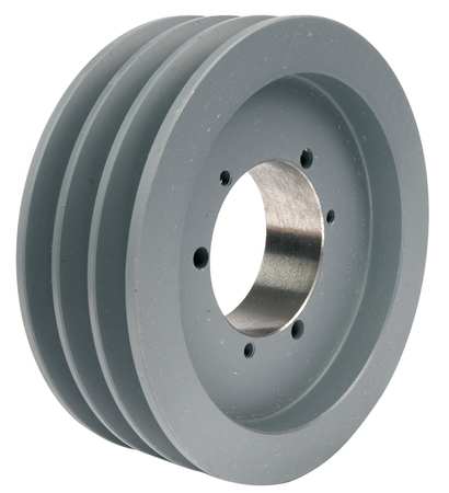 ZORO SELECT 1/2" to 2-1/2" Quick Detachable Bushed Bore 3 Groove 9.35 in OD 903B