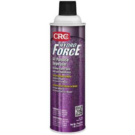 Crc Hydro Force All Purpose Degreaser, 20 oz Aerosol Spray Can, Ready To Use, Water Based, C1 14406